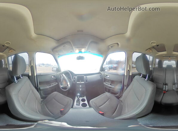 2FMGK5C80GBA19210 2016 FORD FLEX White Widok wnętrza 360 stopni