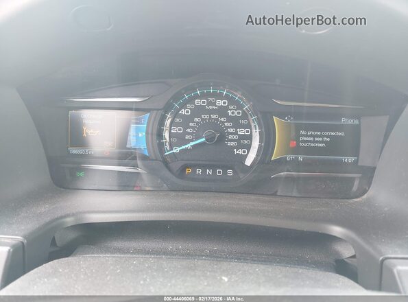 2FMGK5D85HBA00832 2017 FORD FLEX Серебряный Вид задних сидений