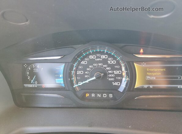 2FMGK5D87KBA32107 2019 FORD FLEX Желто-коричневый Вид щитка приборов