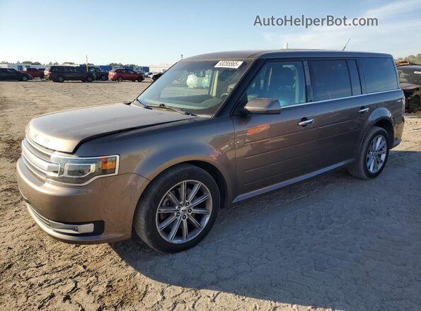 2FMGK5D87KBA32107 2019 FORD FLEX Желто-коричневый Передняя левая четверть