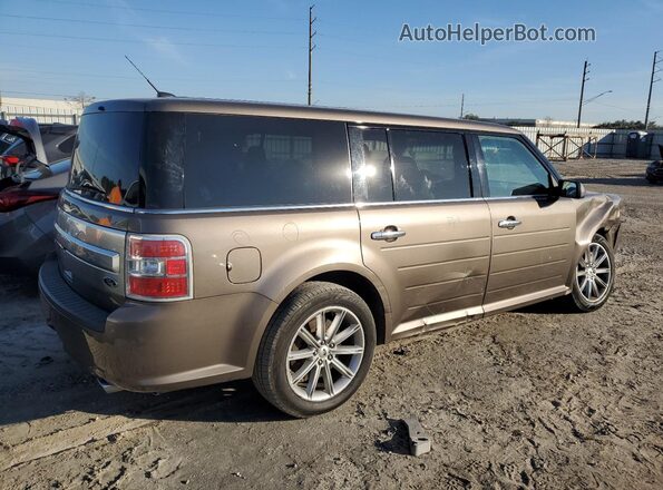 2FMGK5D87KBA32107 2019 FORD FLEX Желто-коричневый Задняя правая четверть