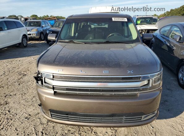 2FMGK5D87KBA32107 2019 FORD FLEX Желто-коричневый Вид спереди