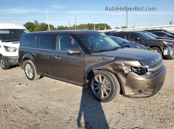 2FMGK5D87KBA32107 2019 FORD FLEX Желто-коричневый Передняя правая четверть
