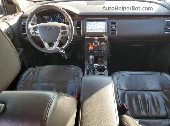 2FMGK5D87KBA32107 2019 FORD FLEX Желто-коричневый Вид панели приборов