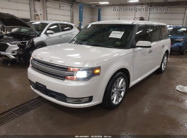 2FMGK5D8XJBA14702 2018 FORD FLEX Белый Передняя левая четверть