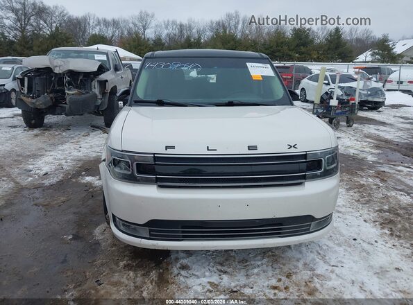 2FMHK6D89HBA02223 2017 FORD FLEX Белый Вид щитка приборов