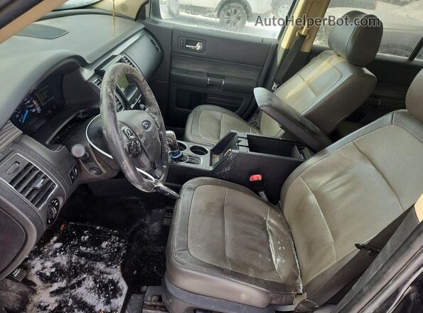 2FMHK6D8XJBA19960 2018 FORD FLEX Черный Вид салона спереди