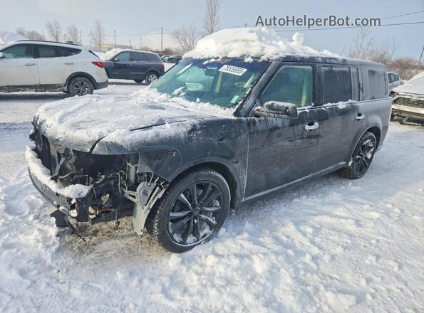 2FMHK6D8XJBA19960 2018 FORD FLEX Черный Передняя левая четверть