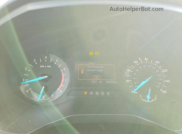 2FMPK3G96HBB30353 2017 FORD EDGE Серый Вид щитка приборов