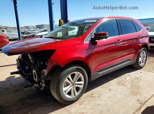 2FMPK3J91KBC74215 2019 FORD EDGE Red Front left