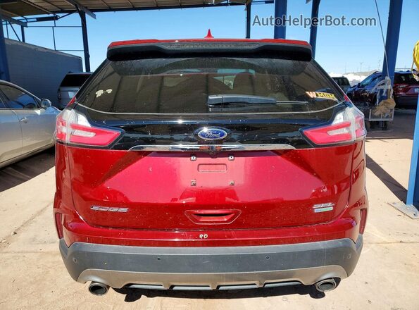 2FMPK3J91KBC74215 2019 FORD EDGE Red Rear view