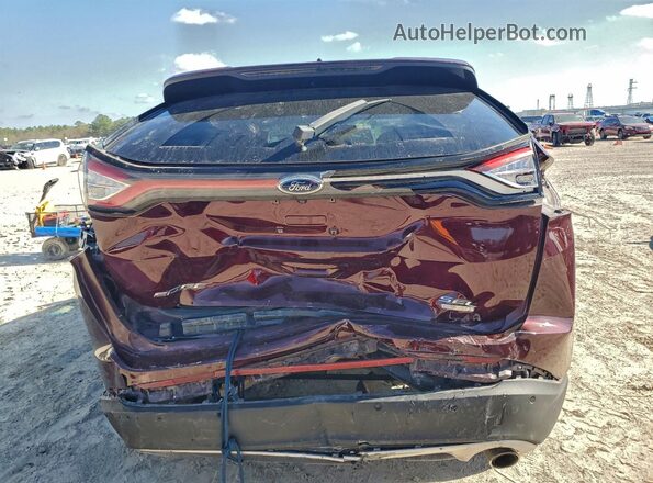 2FMPK3J94HBC22473 2017 FORD EDGE Красный Вид сзади