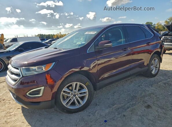 2FMPK3J94HBC22473 2017 FORD EDGE Красный Передняя левая четверть