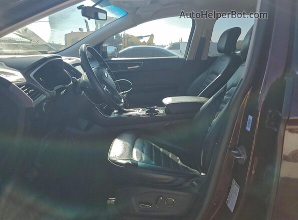 2FMPK3J94HBC22473 2017 FORD EDGE Красный Вид салона спереди