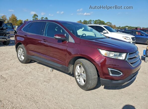2FMPK3J94HBC22473 2017 FORD EDGE Красный Передняя правая четверть