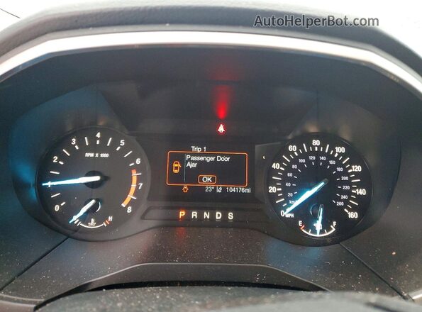 2FMPK3J94KBC32900 2019 FORD EDGE Blue Вид щитка приладів