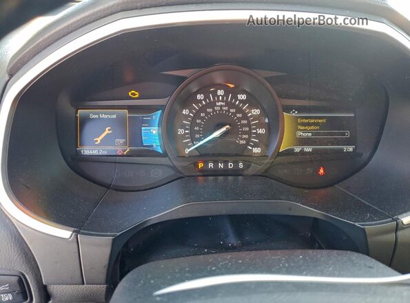 2FMPK3J95KBB36158 2019 FORD EDGE White Vista del cuadro de instrumentos