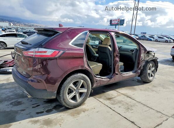 2FMPK3J99KBC48655 2019 FORD EDGE Темно-бордовый Задняя правая четверть