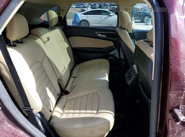 2FMPK3J99KBC48655 2019 FORD EDGE Темно-бордовый Вид задней части салона