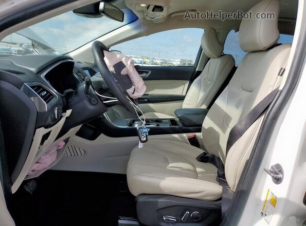 2FMPK3K91KBC09251 2019 FORD EDGE Белый Вид салона спереди