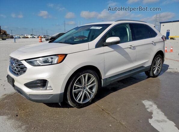 2FMPK3K91KBC09251 2019 FORD EDGE Белый Передняя левая четверть