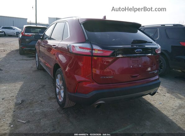 2FMPK3K92KBB48914 2019 FORD EDGE Красный Задняя левая четверть