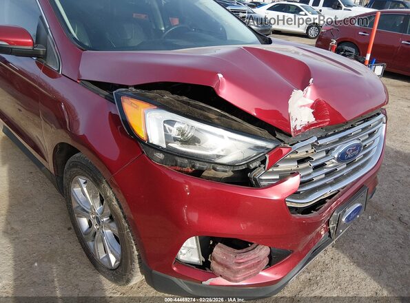 2FMPK3K92KBB48914 2019 FORD EDGE Красный Вид спереди
