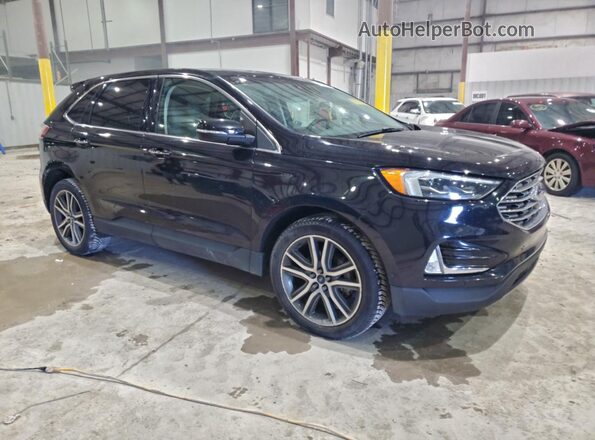 2FMPK3K94KBB04607 2019 FORD EDGE Черный Передняя правая четверть