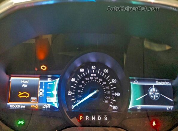 2FMPK3K94KBB04607 2019 FORD EDGE Черный Вид щитка приборов