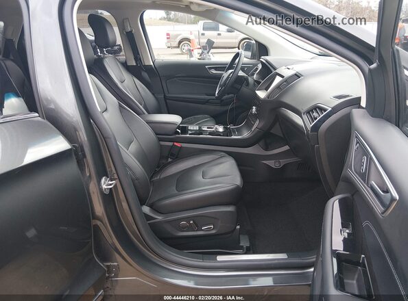 2FMPK3K99KBB79044 2019 FORD EDGE Серый Вид салона спереди