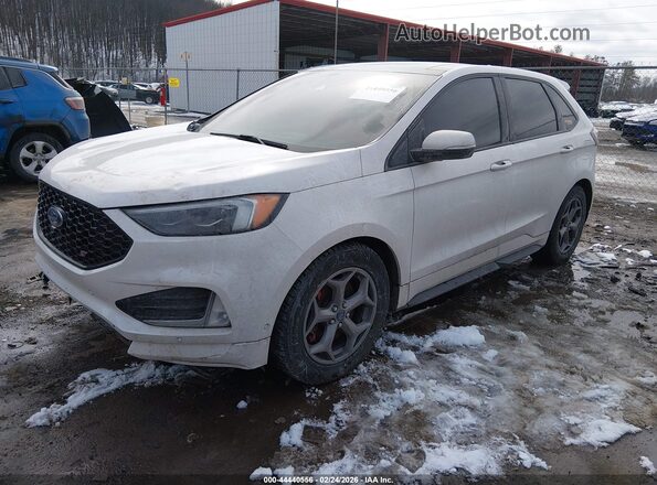 2FMPK4AP3KBB94340 2019 FORD EDGE Белый Передняя левая четверть