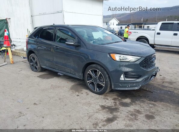 2FMPK4AP6MBA29529 2021 FORD EDGE Gray Delantero derecho