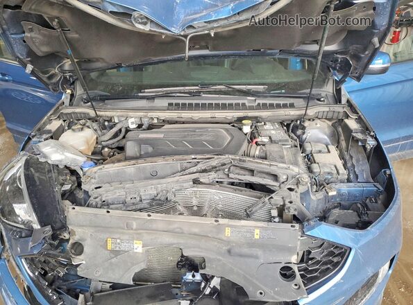 2FMPK4AP8KBB35414 2019 FORD EDGE Синий Вид подкапотного пространства