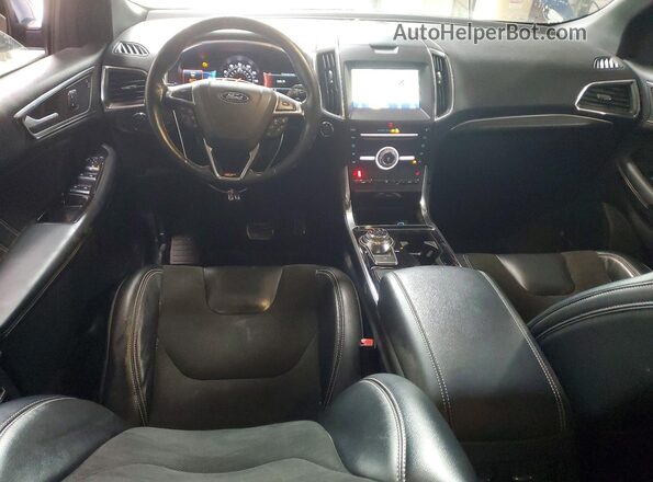 2FMPK4AP8KBB35414 2019 FORD EDGE Синий Вид панели приборов