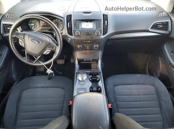 2FMPK4G96KBB77296 2019 FORD EDGE Серебряный Вид панели приборов