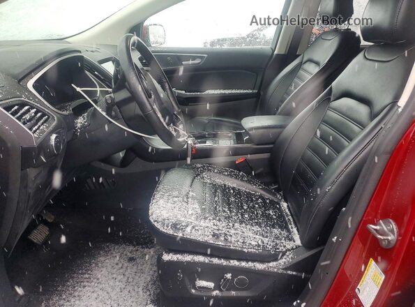 2FMPK4J90KBB08452 2019 FORD EDGE Red Вид салону спереду