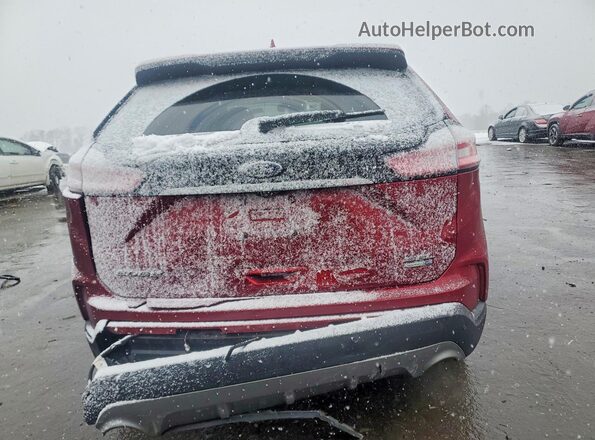 2FMPK4J90KBB08452 2019 FORD EDGE Red Вид ззаду