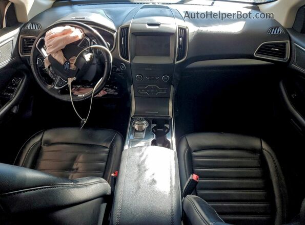 2FMPK4J91KBB48605 2019 FORD EDGE Черный Вид щитка приборов