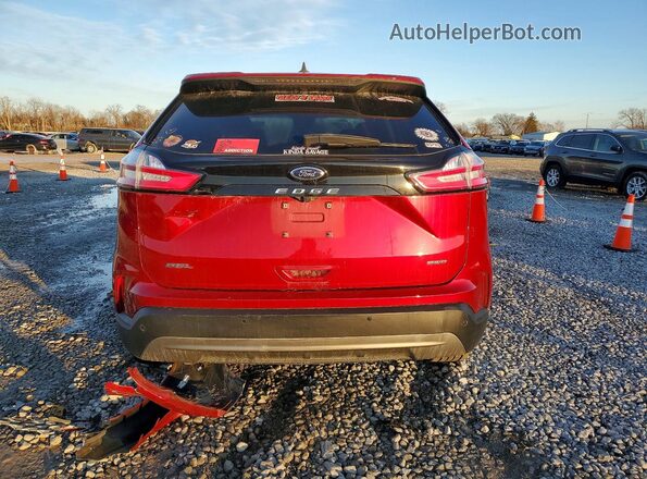 2FMPK4J92PBA12832 2023 FORD EDGE Red Widok z tyłu
