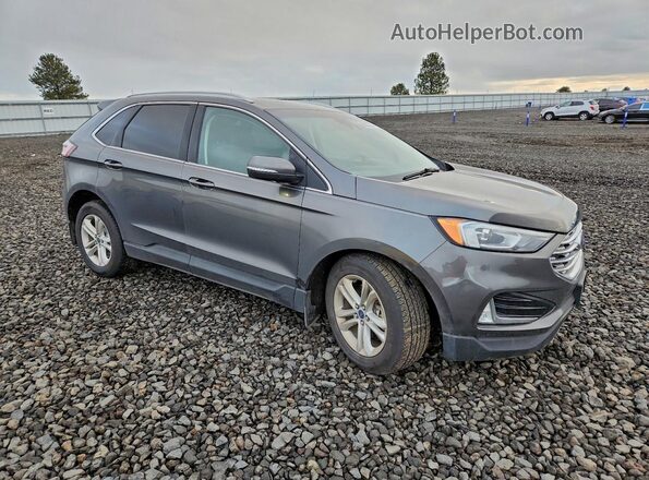 2FMPK4J93KBC28231 2019 FORD EDGE Gray Delantero derecho
