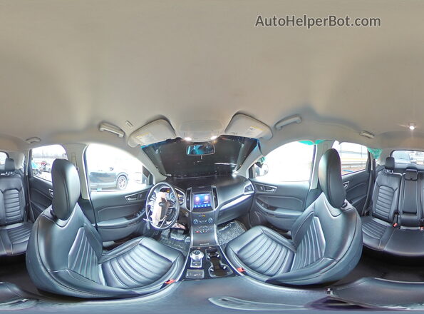 2FMPK4J95KBC24777 2019 FORD EDGE Серый Панорамный вид салона 360°