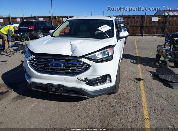 2FMPK4J95LBB53825 2020 FORD EDGE White Widok zestawu wskaźników