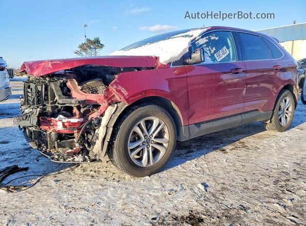 2FMPK4J96KBC31527 2019 FORD EDGE Красный Передняя левая четверть