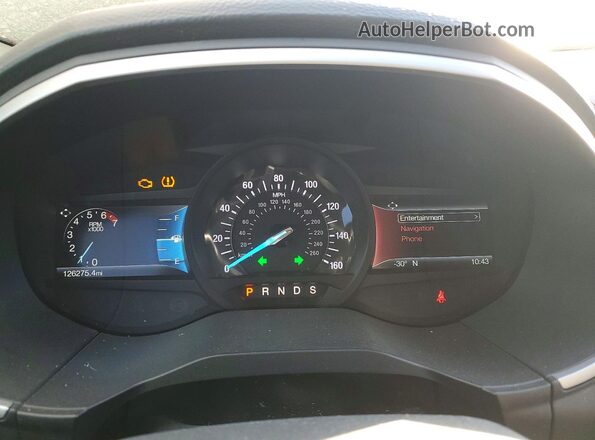 2FMPK4J96KBC31527 2019 FORD EDGE Красный Вид щитка приборов