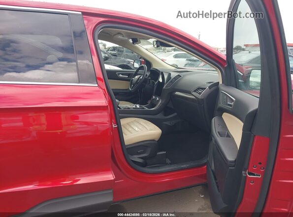 2FMPK4J96PBA15619 2023 FORD EDGE Красный Вид салона спереди