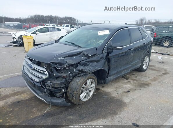 2FMPK4J97HBB46088 2017 FORD EDGE Черный Передняя левая четверть
