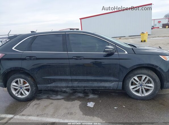 2FMPK4J97HBB46088 2017 FORD EDGE Черный Вид задней части салона