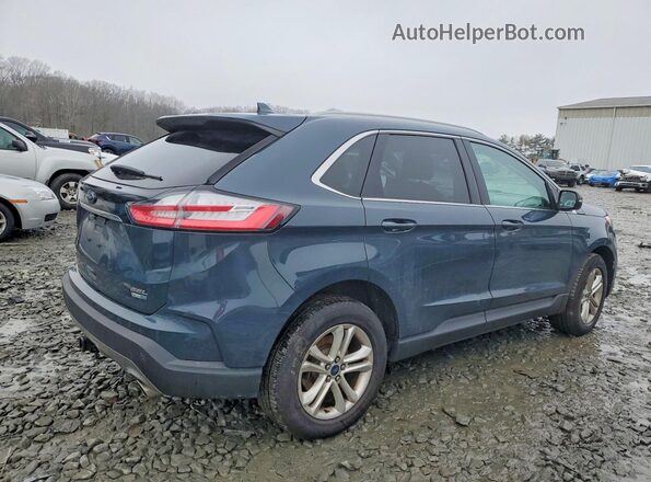 2FMPK4J98KBC56574 2019 FORD EDGE Синий Задняя правая четверть