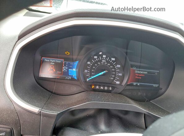 2FMPK4J98KBC56574 2019 FORD EDGE Синий Вид щитка приборов
