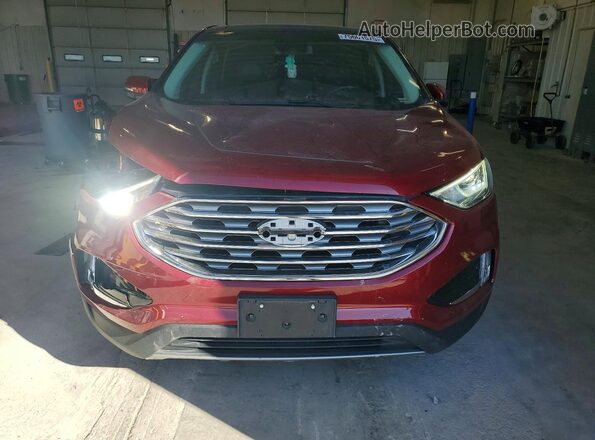 2FMPK4K93KBC01142 2019 FORD EDGE Красный Вид спереди